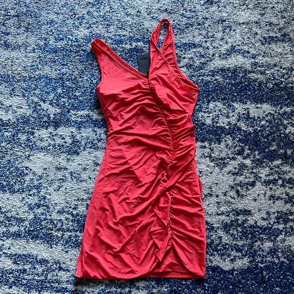 NBD Antoine Mini Dress in Fiery Red XS - Picture 4 of 8